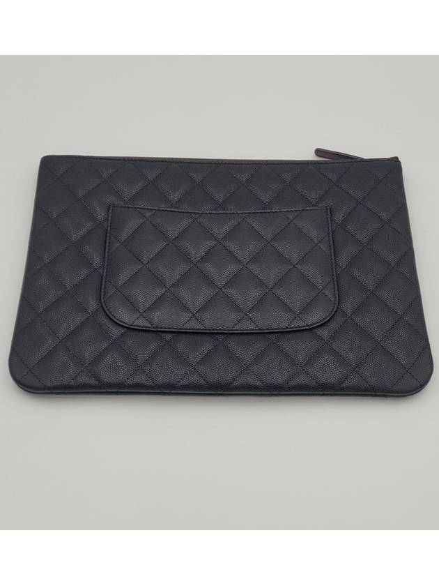 Classic Caviar New Medium Clutch Black A82545 - CHANEL - BALAAN 3