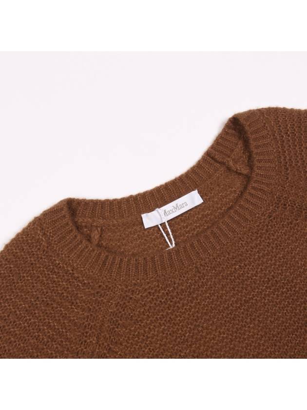 Satrapo Cashmere Knit Top Brown - MAX MARA - BALAAN.