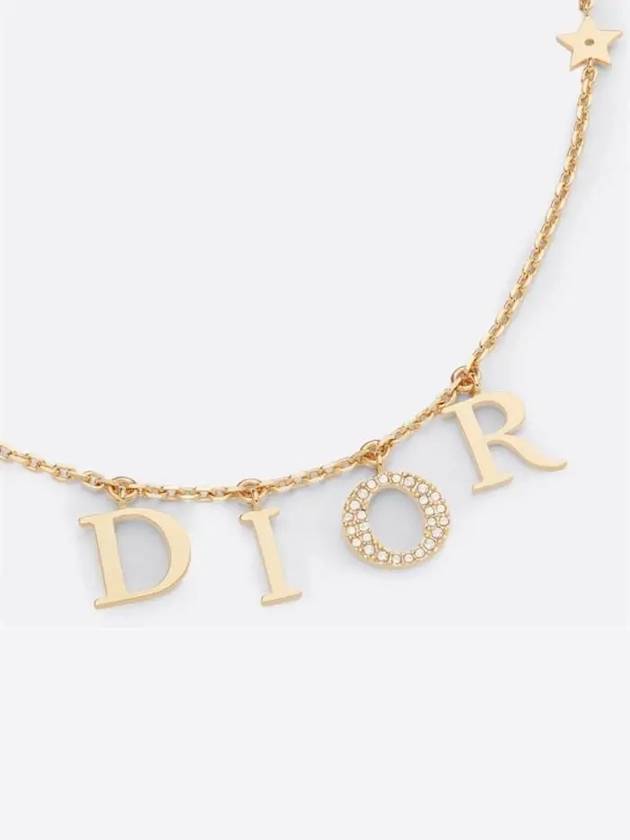 Revolution White Crystal Necklace Gold - DIOR - BALAAN 2