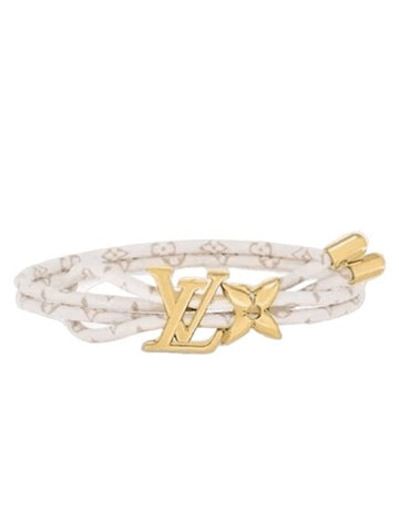 LV Bloom Bracelet Gold Beige - LOUIS VUITTON - BALAAN 1