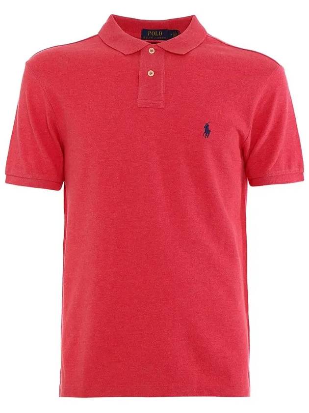 Logo embroidery PK shirt red - POLO RALPH LAUREN - BALAAN 3