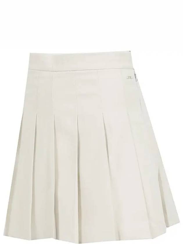 Adina Pleated Skirt Almond Milk - J.LINDEBERG - BALAAN 3