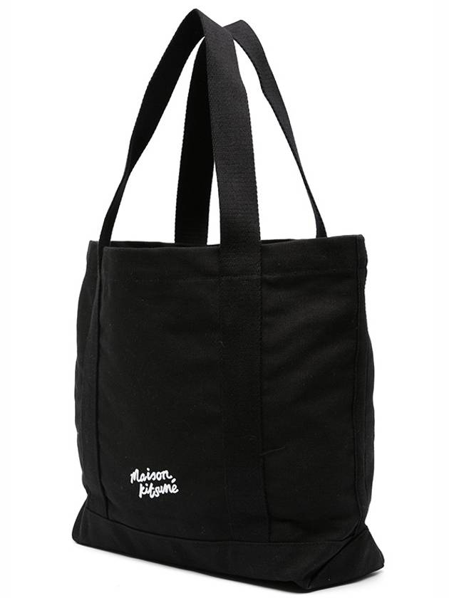 Fox Head Print Tote Bag Black - MAISON KITSUNE - BALAAN 3