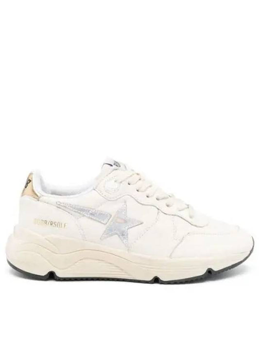 Running Sole In Nappa With Silver Star And Gold Leather Heel Tab Sneakers White - GOLDEN GOOSE - BALAAN 2