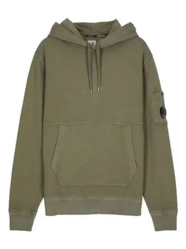 Cotton Fleece Hood Bronze Green - CP COMPANY - BALAAN 1