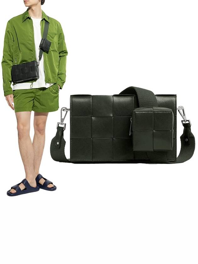 Cassette Versatile Strap Cross Bag Dark Green - BOTTEGA VENETA - BALAAN 2