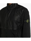 Logo Patch Recycled Nylon Track Jacket Black - STONE ISLAND - BALAAN 6