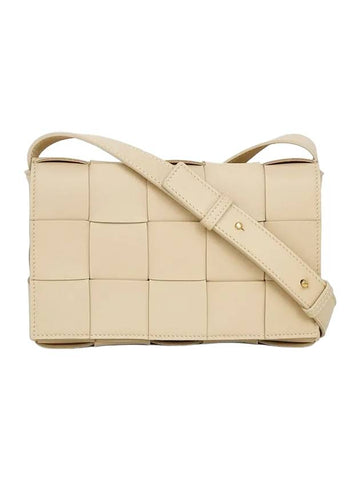 Intrecciato Cassette Cross Bag Porridge - BOTTEGA VENETA - BALAAN 1