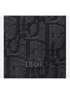 Business Oblique Jacquard Card Holder Black - DIOR - BALAAN 6