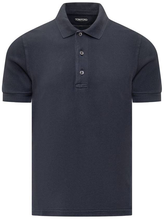 Tom Ford Lyocell Piquet Polo - TOM FORD - BALAAN 1