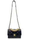 Women s AS3240 Lambskin Strass Gold Metal Shoulder Bag Built in Chip - CHANEL - BALAAN 6