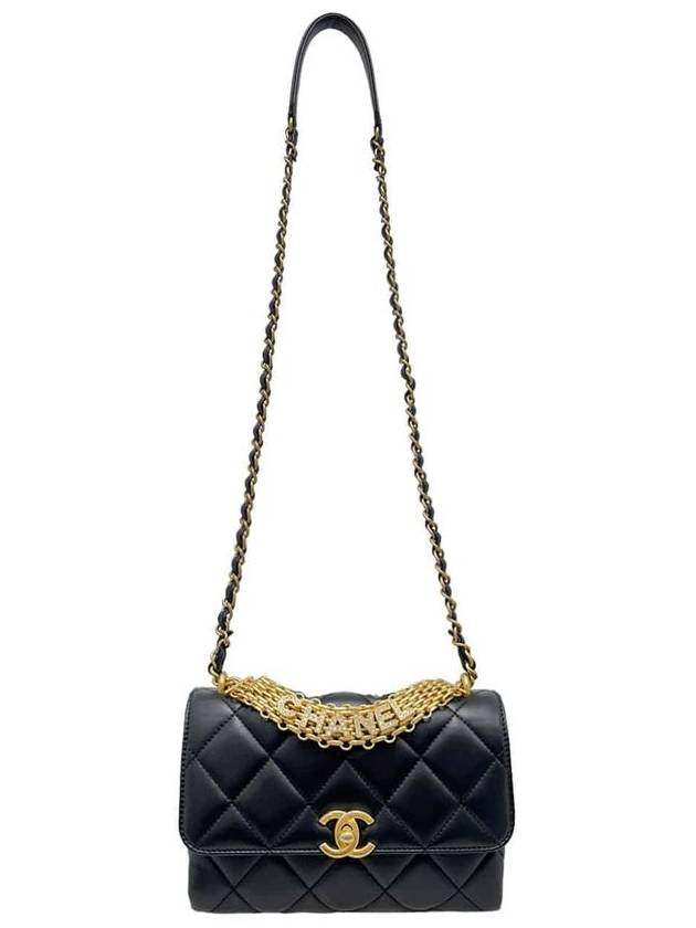 Women s AS3240 Lambskin Strass Gold Metal Shoulder Bag Built in Chip - CHANEL - BALAAN 6