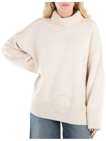 Chloe Ladies White Powder Cashmere Turtleneck Sweater, Size Medium - CHLOE - BALAAN 1