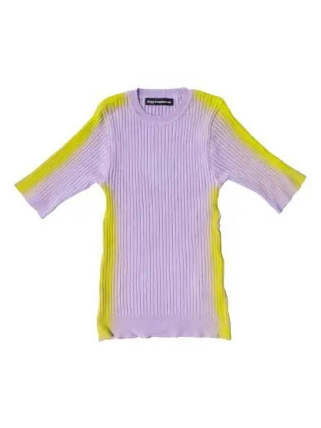 IgoFreedomRab Wrap Bright Line Brush Knit Purple - AEGO FREEDOM LAB - BALAAN 1