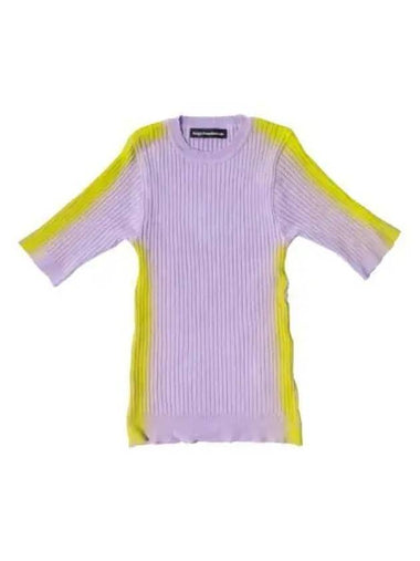 IgoFreedomRab Wrap Bright Line Brush Knit Purple - AEGO FREEDOM LAB - BALAAN 1