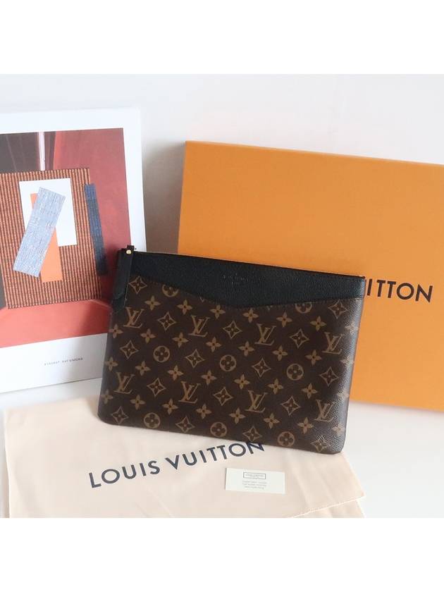 Daily Monogram Pouch Bag Brown Black - LOUIS VUITTON - BALAAN 11