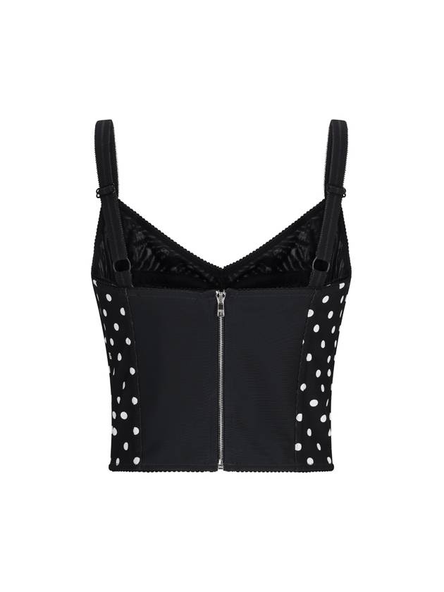 Polka dot corset top F7AB7TFSUBG - DOLCE&GABBANA - BALAAN 3