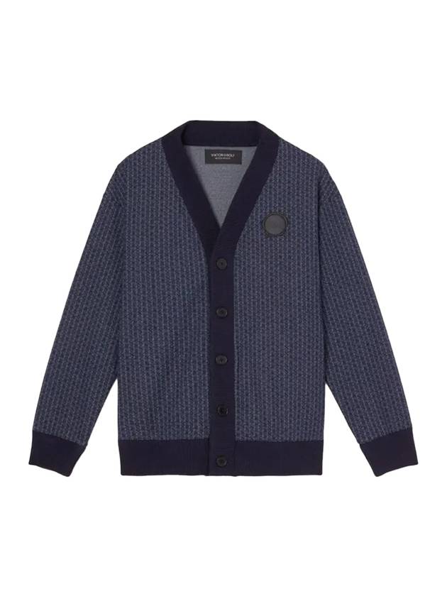 Men's Logo Cardigan Navy - VIKTOR&ROLF - BALAAN 1