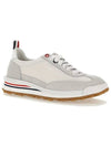 Thom Women Browne Nylon Tech Runner Low Top Sneakers Grey White - THOM BROWNE - BALAAN 2