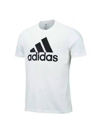 Essentials Big Logo Single Jersey Short Sleeve T-Shirt White - ADIDAS - BALAAN 2