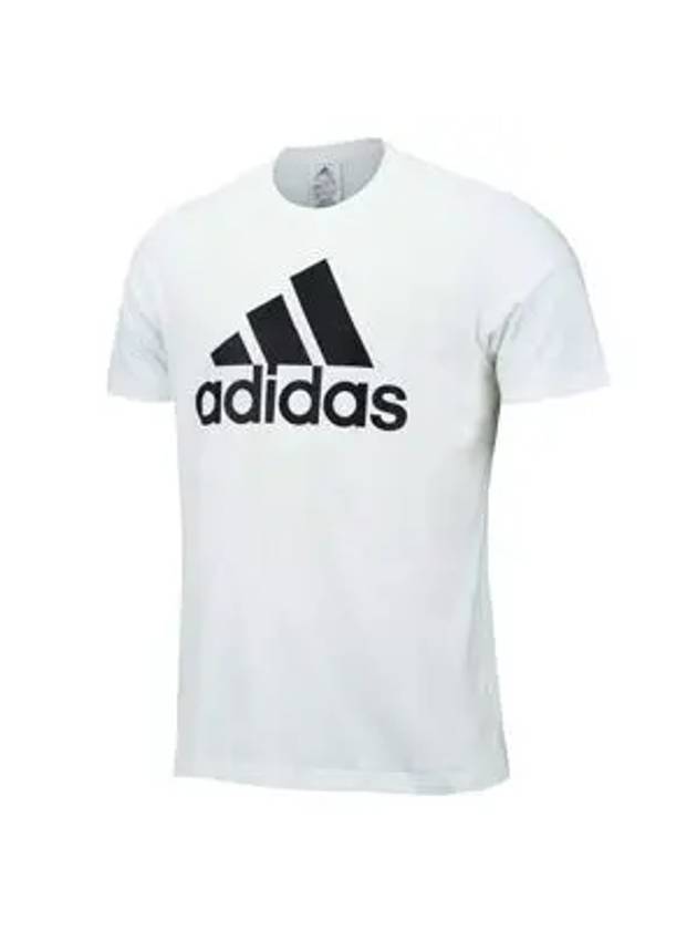 Essentials Big Logo Single Jersey Short Sleeve T-Shirt White - ADIDAS - BALAAN 3