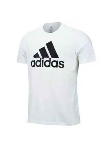 Essentials Big Logo Single Jersey Short Sleeve T-Shirt White - ADIDAS - BALAAN 1