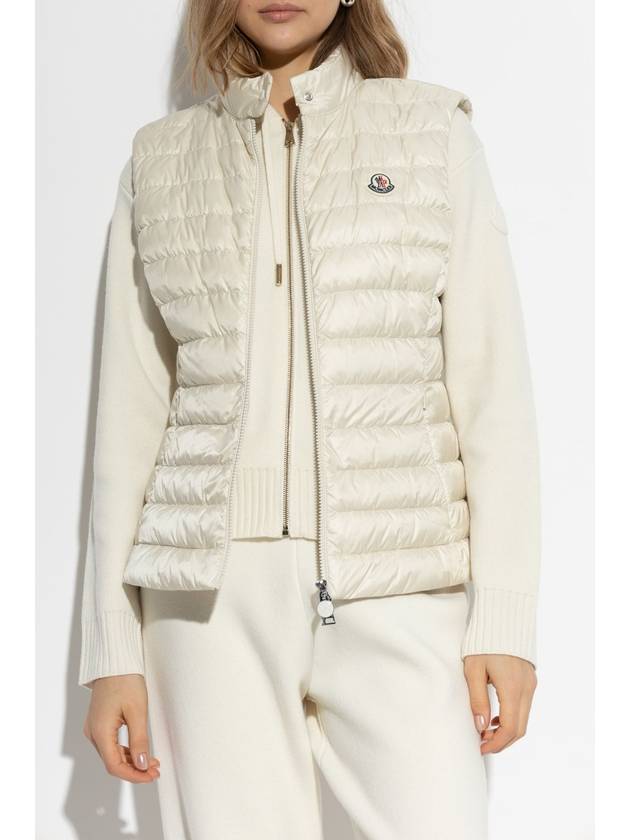 Moncler Down Vest Igens, Women's, Cream - MONCLER - BALAAN 3