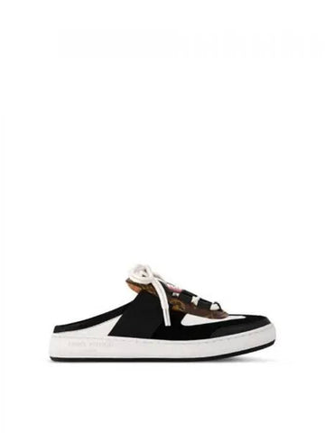 Lous Open Back Low-Top Sneakers Black - LOUIS VUITTON - BALAAN 1