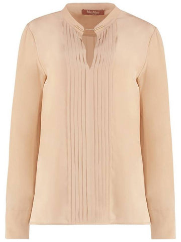 Max Mara Studio Rennes Silk Shirt - MAX MARA - BALAAN 1