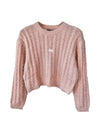 Pearl Cable Knit Top Blossom Pink - STUSSY - BALAAN 1