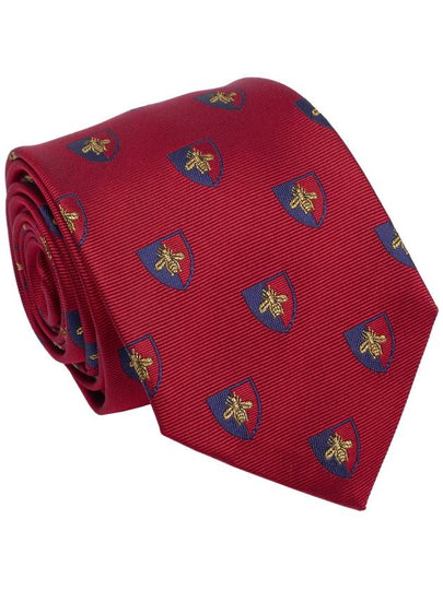 Bee Logo Silk Tie Red Navy - GUCCI - BALAAN 2