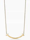 Tiffany T Smile Medium Pendant Yellow Gold Necklace - TIFFANY & CO. - BALAAN 3