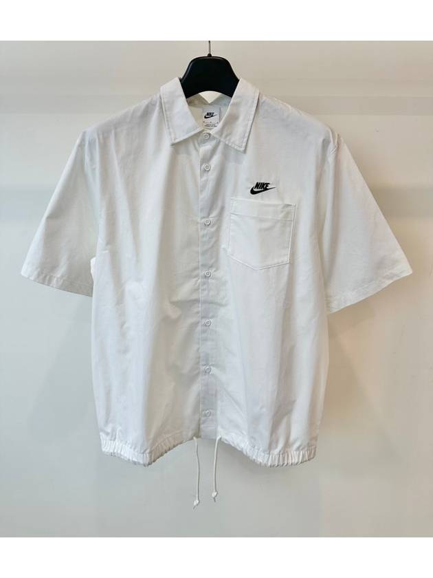 Short sleeve shirt jacket FN3903 133 white MENS M Asian fit - NIKE - BALAAN 1