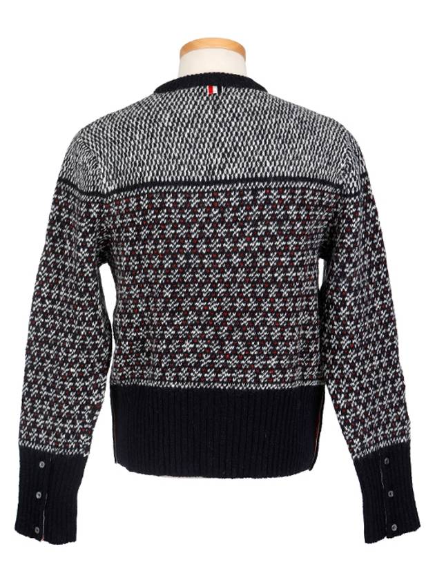 Mohair Duck Toy Motif Tweed Knit Top Navy - THOM BROWNE - BALAAN 4