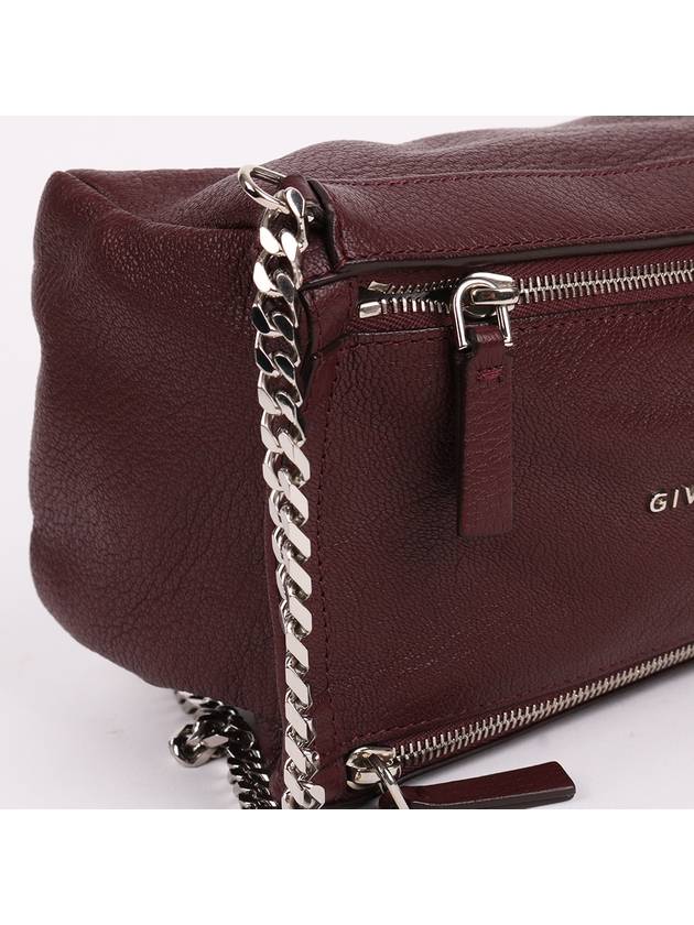 Pandora burgundy mini chain cross bag - GIVENCHY - BALAAN 5