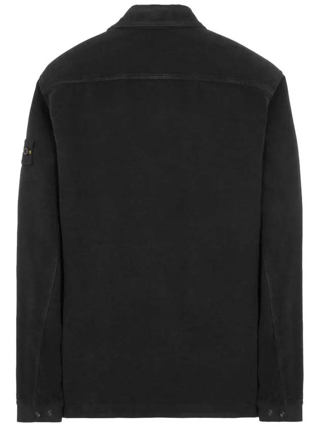 Wappen Patch Two Pocket Shirt Jacket Black - STONE ISLAND - BALAAN 4