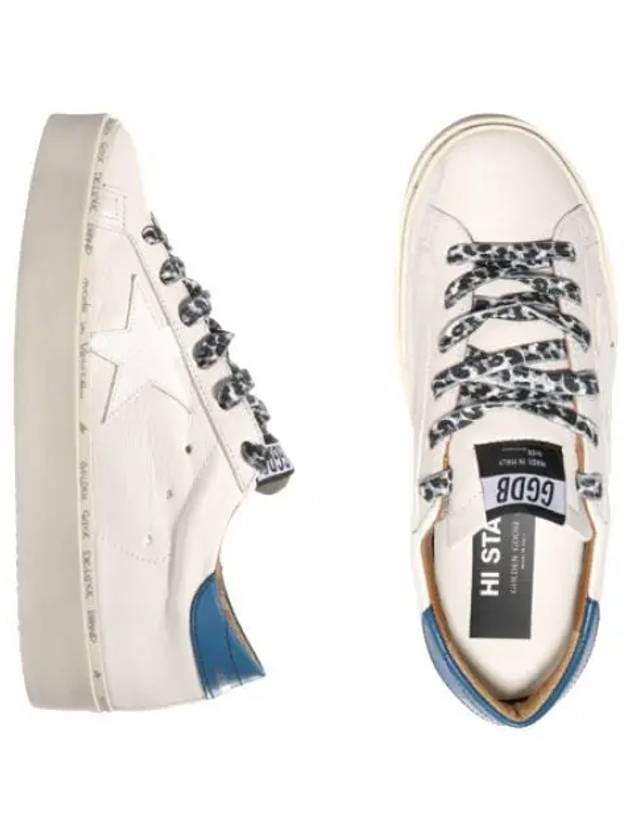 Histar Sneakers White Leather Blue Tab Women s - GOLDEN GOOSE - BALAAN 1