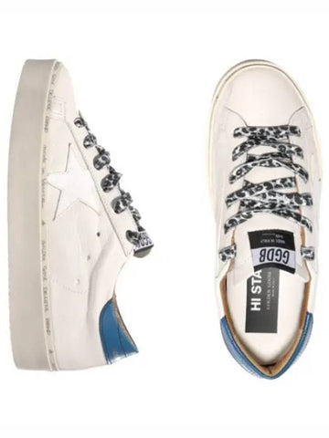 Histar Sneakers White Leather Blue Tab Women s - GOLDEN GOOSE - BALAAN 1