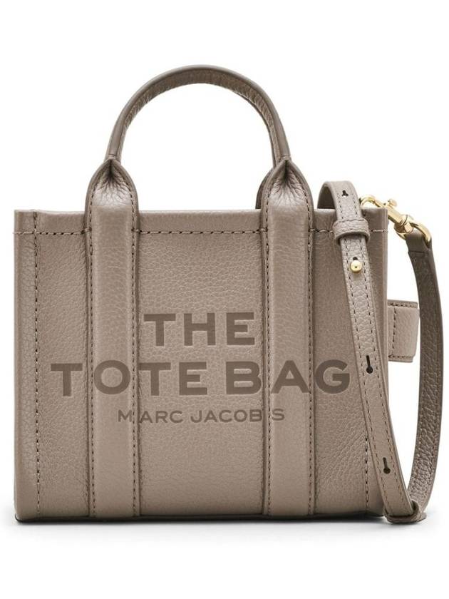 Leather Mini Tote Bag Cement - MARC JACOBS - BALAAN 1