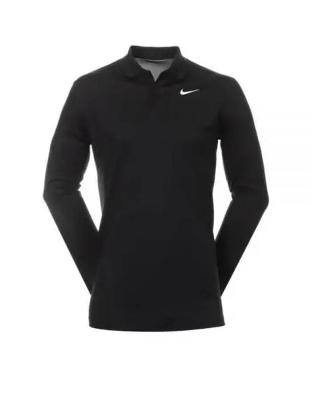 Dri Fit Victory Long Sleeve Polo Shirt Black - NIKE - BALAAN 2