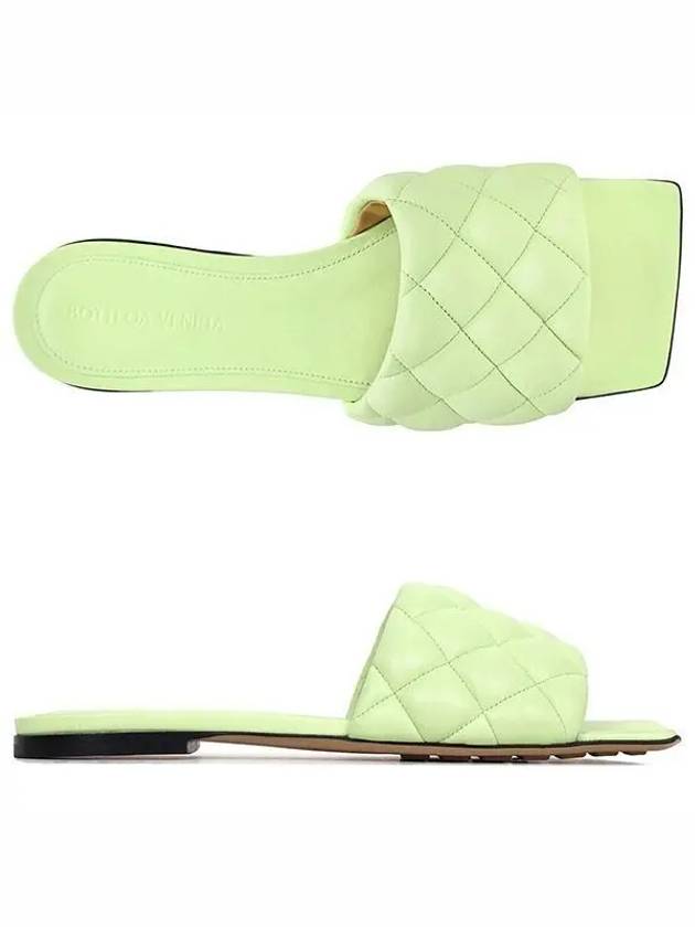 Padded Quilted Slippers Green - BOTTEGA VENETA - BALAAN 2