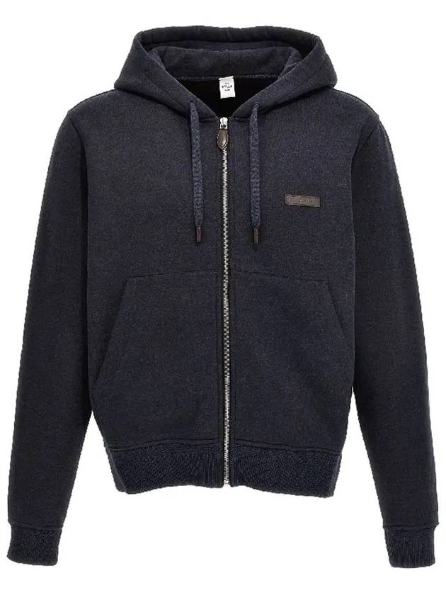 R25JZL44001N40 Hooded ZipUp Navy - BERLUTI - BALAAN 1