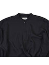 Officer Collar Twist Shirt Black - LEMAIRE - BALAAN 4