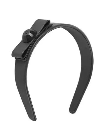 Women's Vara Bow Hairband Black - SALVATORE FERRAGAMO - BALAAN 1