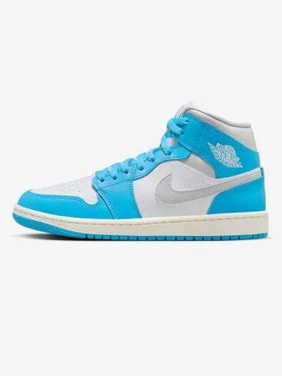 Air Jordan 1 High Top Sneakers Dark Powder Blue White - NIKE - BALAAN 2