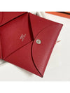 Women s Calvi Wallet Absong Rouge Grande Leather Business Card Holder H044164CK54 - HERMES - BALAAN 7