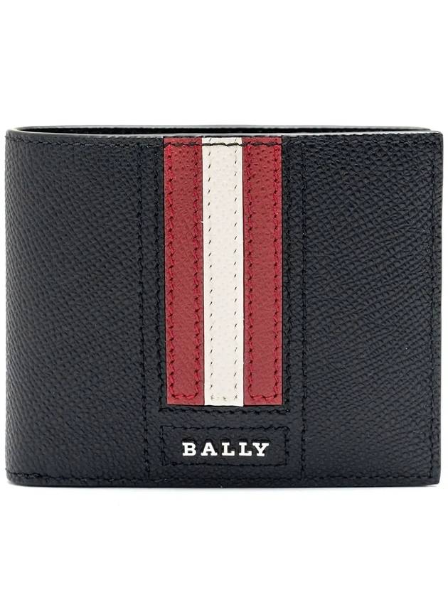 Men's Thai Dan Half Wallet Black TYDANLT F010 - BALLY - BALAAN 1