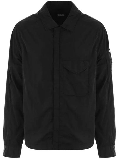 Chrome-R Zip-Up Over Long Sleeve Shirt Black - CP COMPANY - BALAAN 2