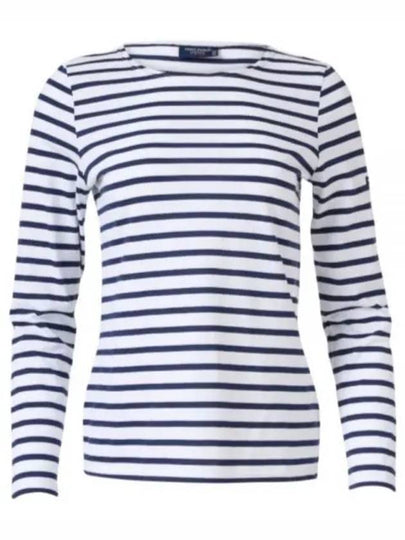 Minquiers Striped Long Sleeve T-Shirt Navy - SAINT JAMES - BALAAN 2