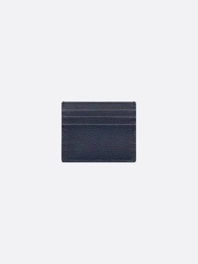 Hylton Nel Grain Calfskin Card Wallet Navy - DIOR - BALAAN 3